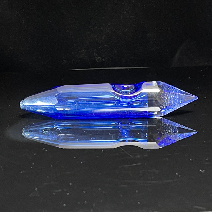 Blue Crystal Glass Pipe Glass Pipe TG   