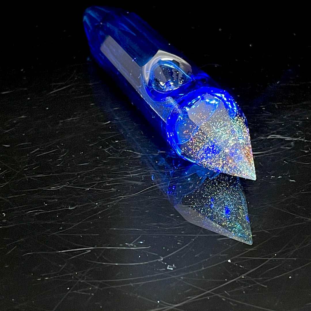 Blue Crystal Glass Pipe Glass Pipe TG   