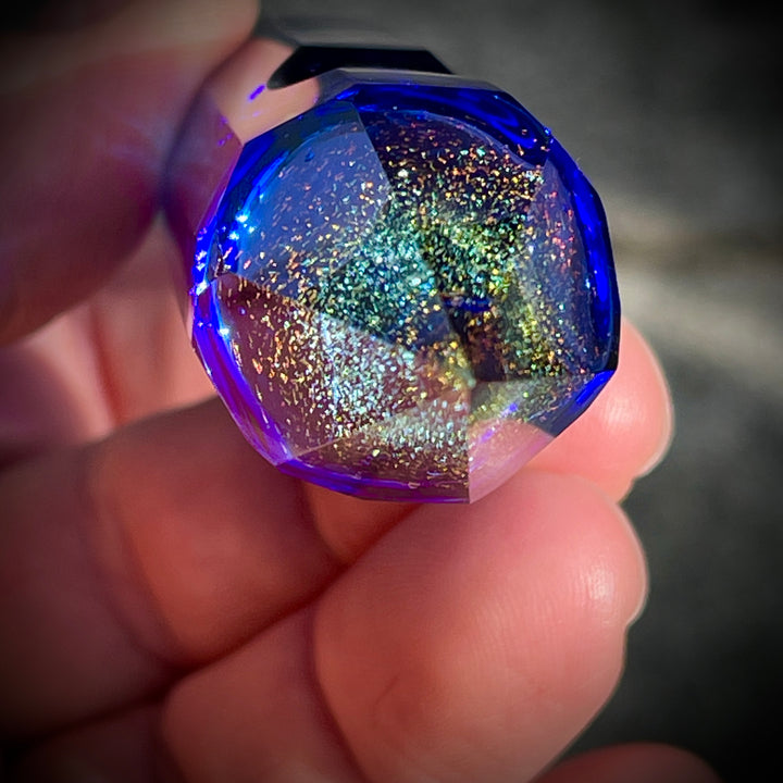 Blue Crystal Glass Pipe Glass Pipe TG   