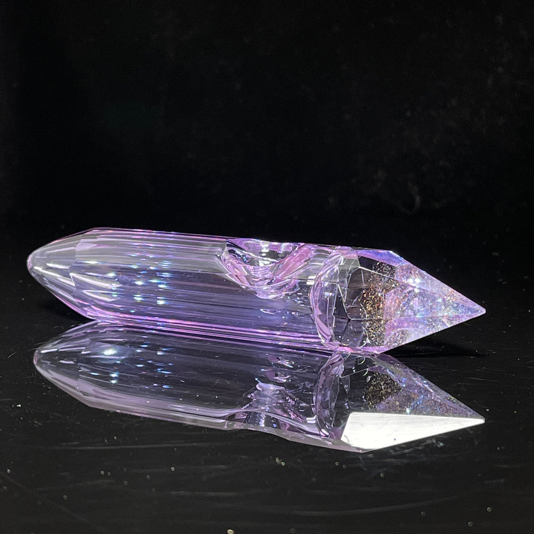 Amethyst Crystal Glass Pipe Glass Pipe TG   