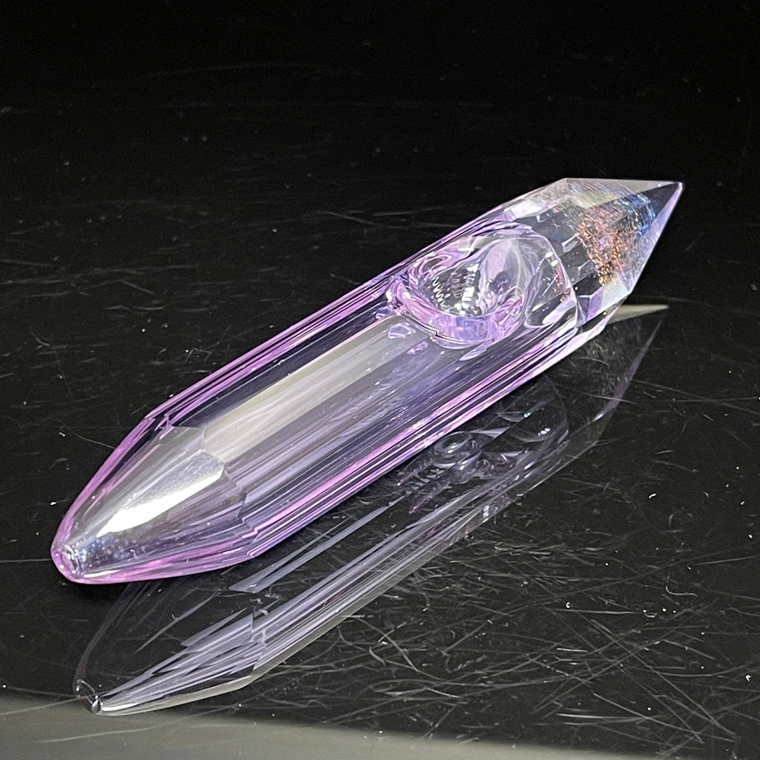 Seconds Amethyst Crystal Glass Pipe Seconds Glass Pipe Hillside Glass   