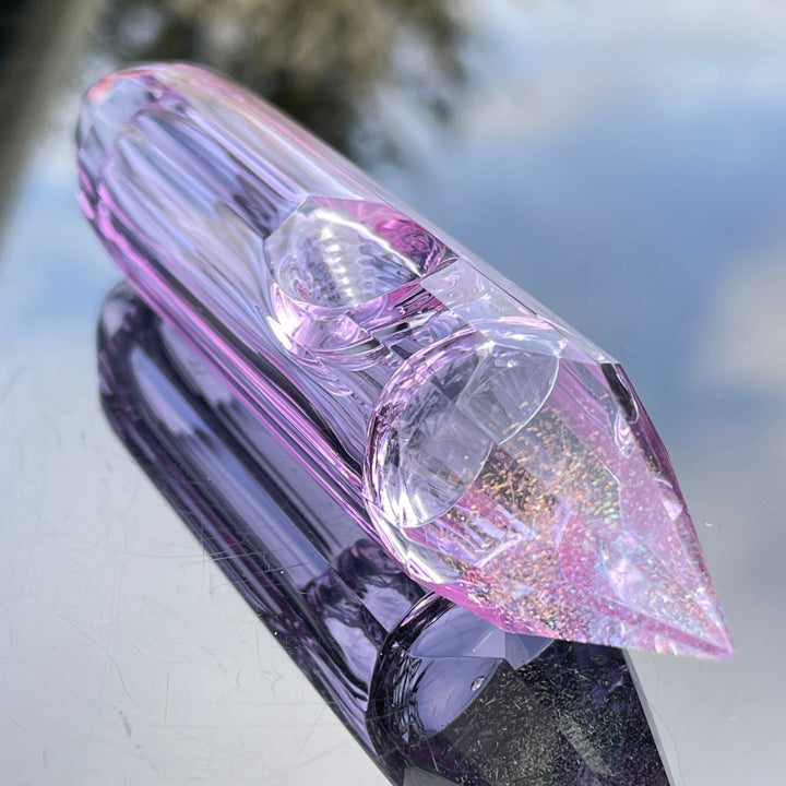 Seconds Amethyst Crystal Glass Pipe Seconds Glass Pipe Hillside Glass   