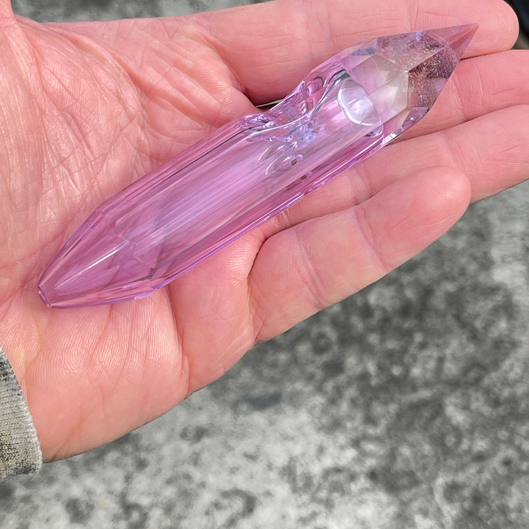Seconds Amethyst Crystal Glass Pipe Seconds Glass Pipe Hillside Glass   