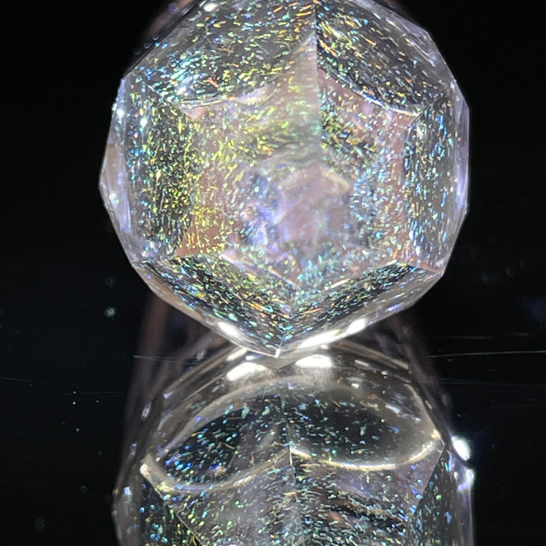 Rose Quartz Crystal Glass Pipe Glass Pipe TG   