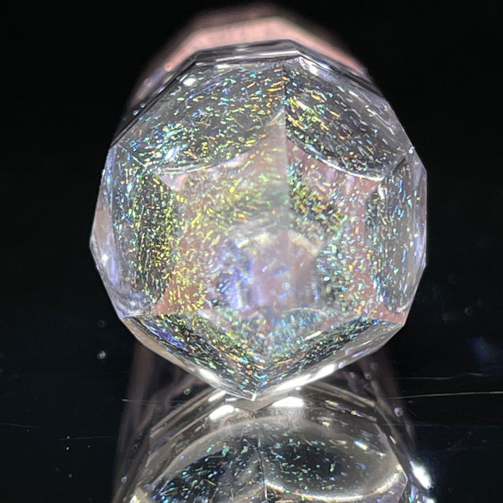 Rose Quartz Crystal Glass Pipe Glass Pipe TG   