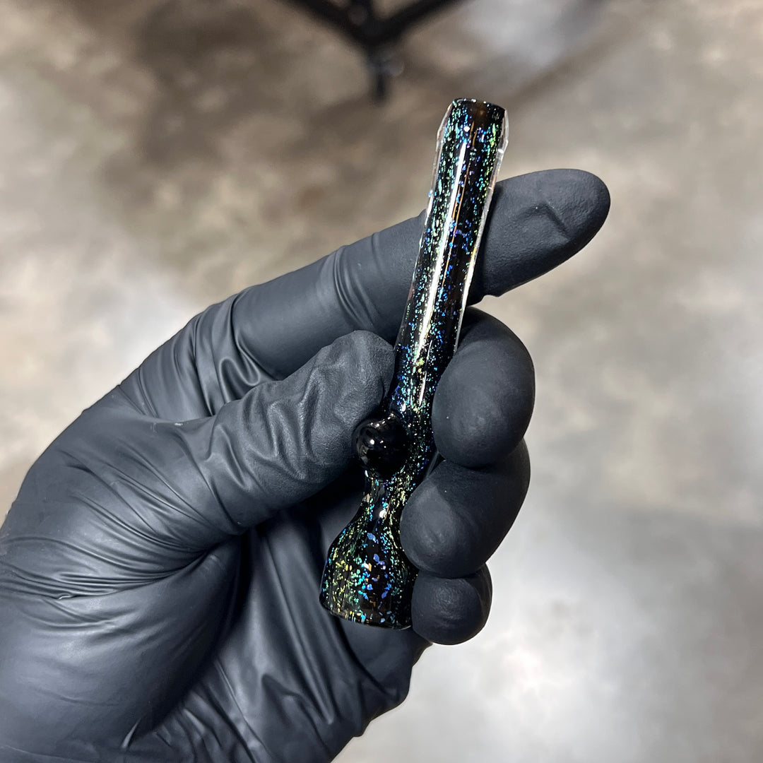 Uber Dichro Chillum Glass Pipe Hilljack Glass   