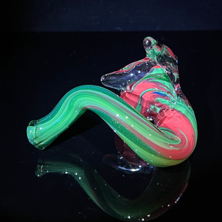 Flower Twist Pipe 1 Glass Pipe Violet Glass   