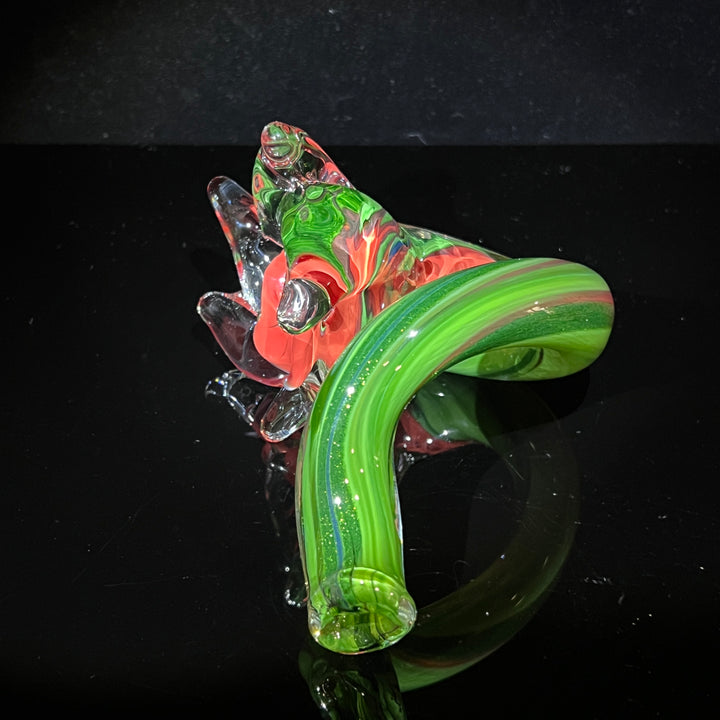 Flower Twist Pipe 1 Glass Pipe Violet Glass   