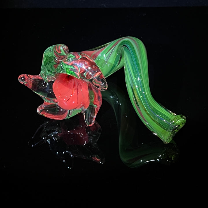 Flower Twist Pipe 1 Glass Pipe Violet Glass   