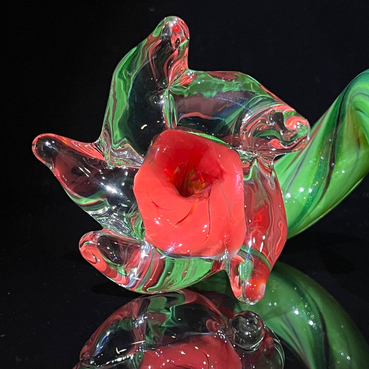 Flower Twist Pipe 1 Glass Pipe Violet Glass   