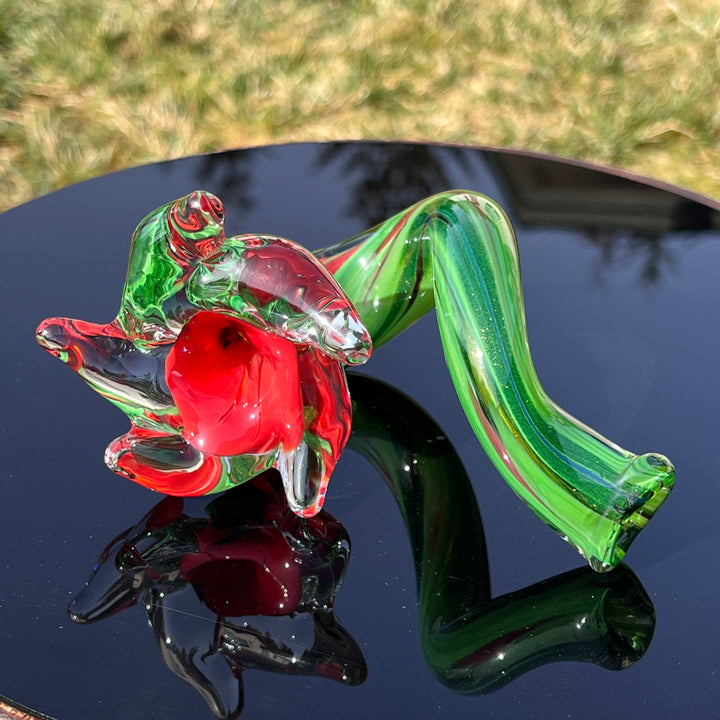 Flower Twist Pipe 1 Glass Pipe Violet Glass   