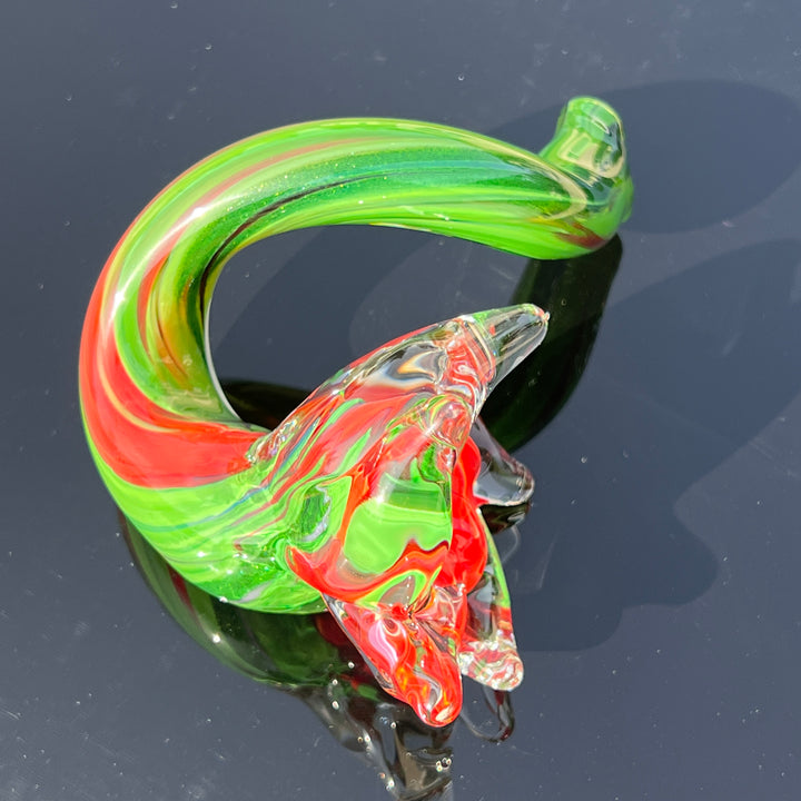 Flower Twist Pipe 1 Glass Pipe Violet Glass   