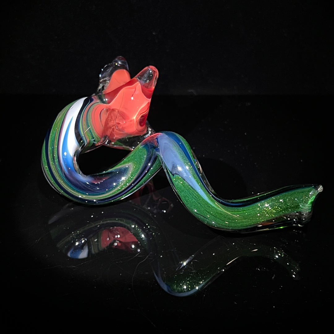 Standing Flower Twist Pipe 2 Glass Pipe Violet Glass   