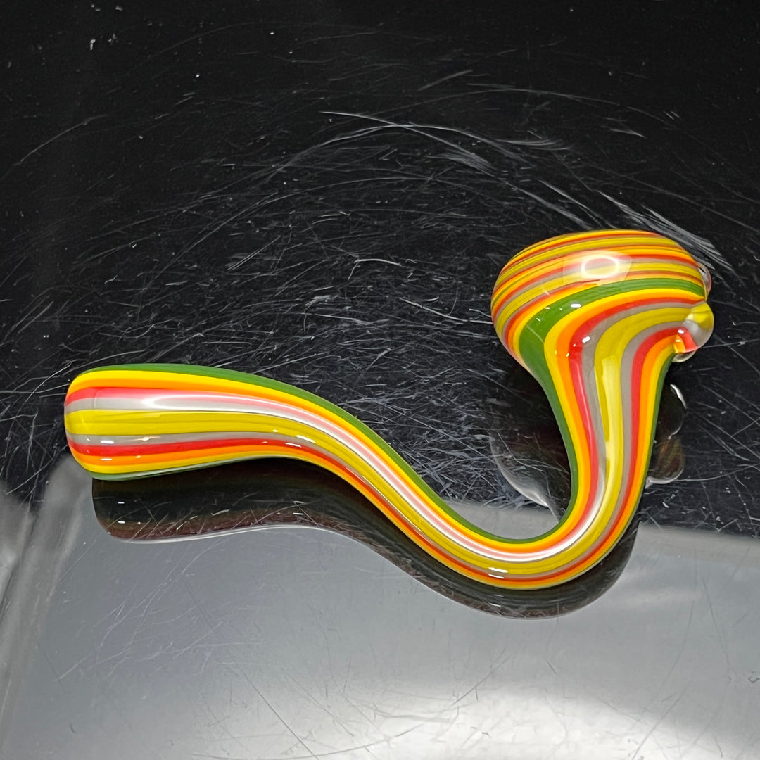 Rasta Line Sherlock Pipe Glass Pipe Mckenzie Color Craft   