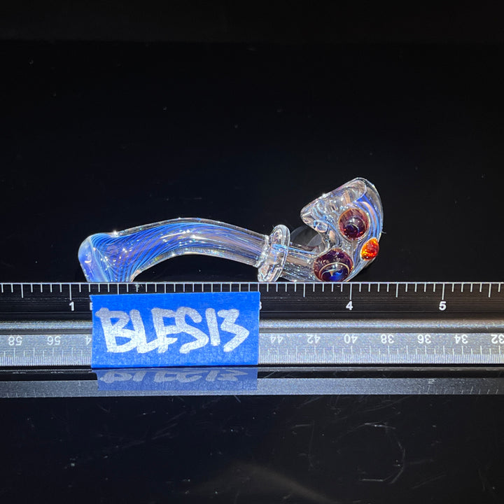 Fumed Line Work Sherlock Glass Pipe Boro Lyon   