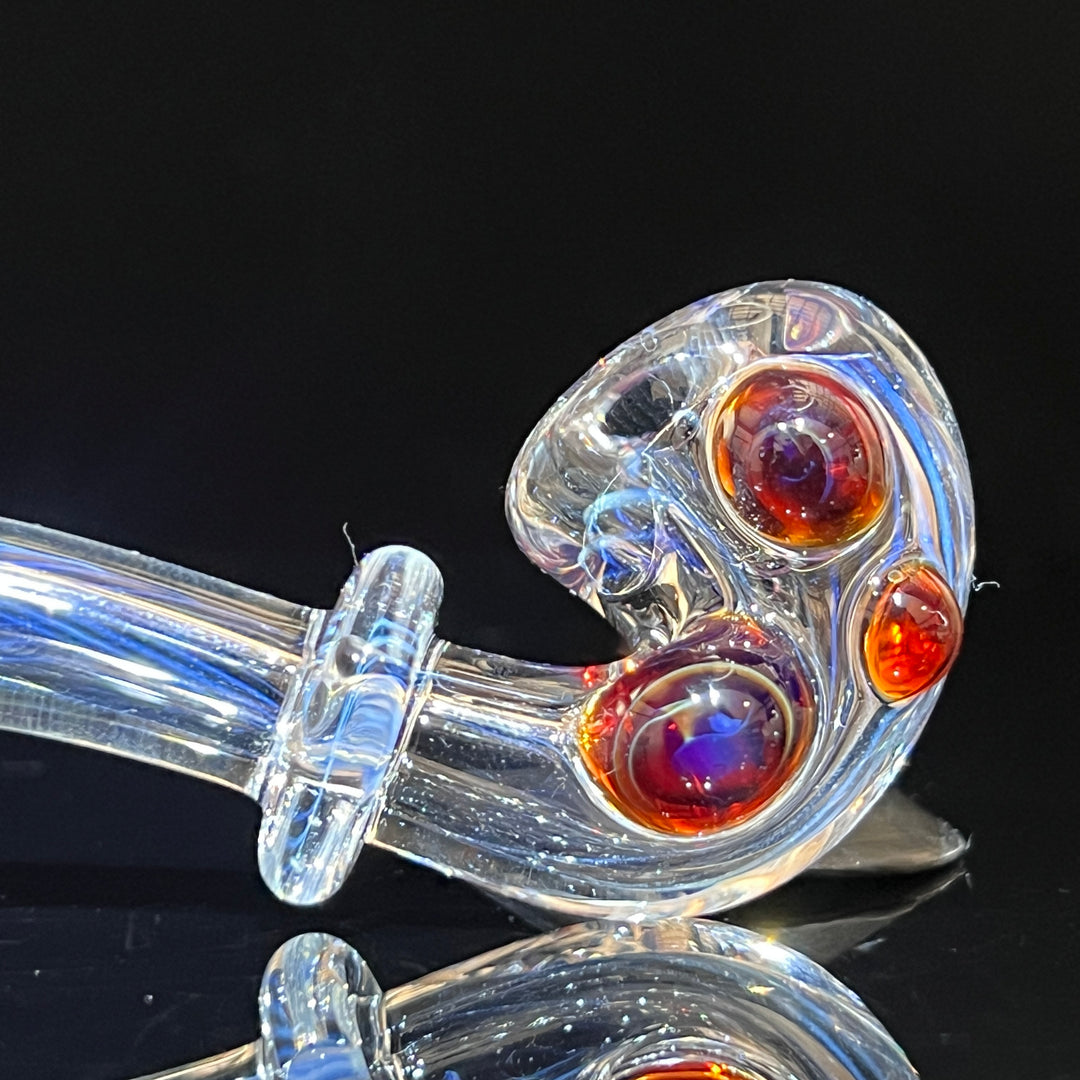 Fumed Line Work Sherlock Glass Pipe Boro Lyon   
