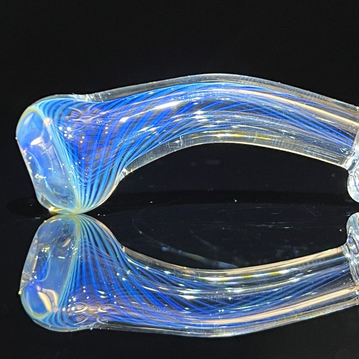 Fumed Line Work Sherlock Glass Pipe Boro Lyon   