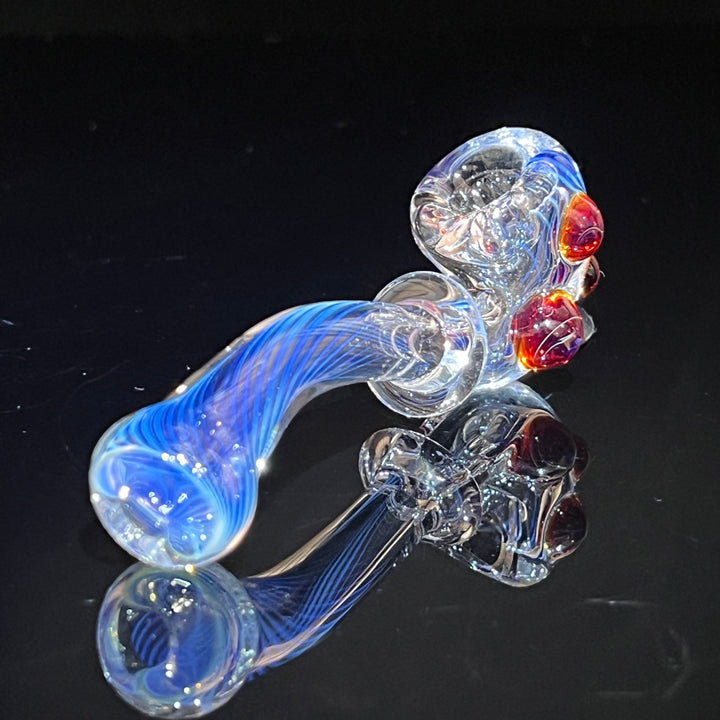Fumed Line Work Sherlock Glass Pipe Boro Lyon   