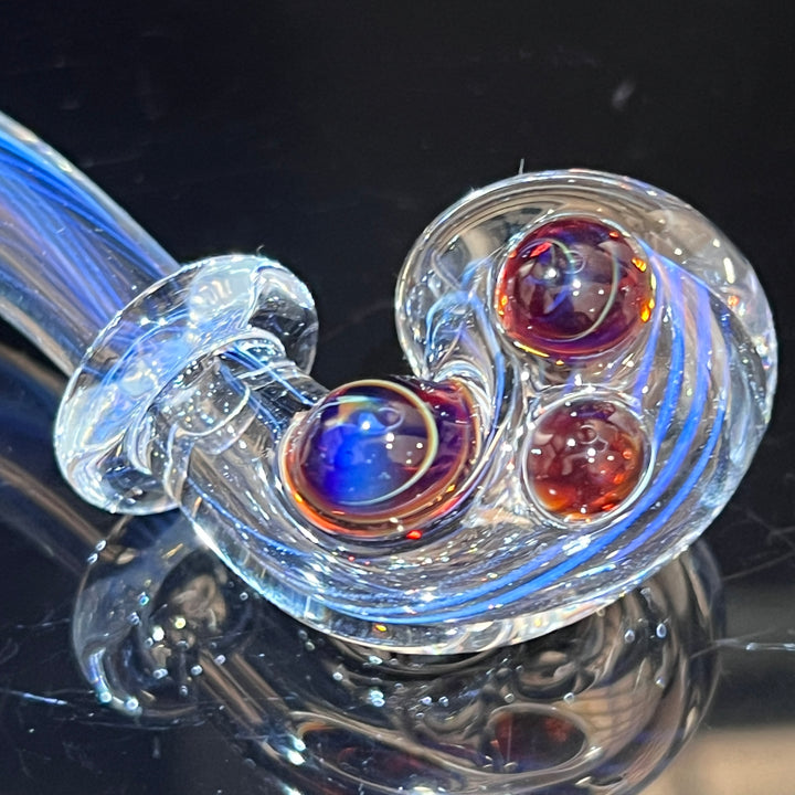 Fumed Line Work Sherlock Glass Pipe Boro Lyon   
