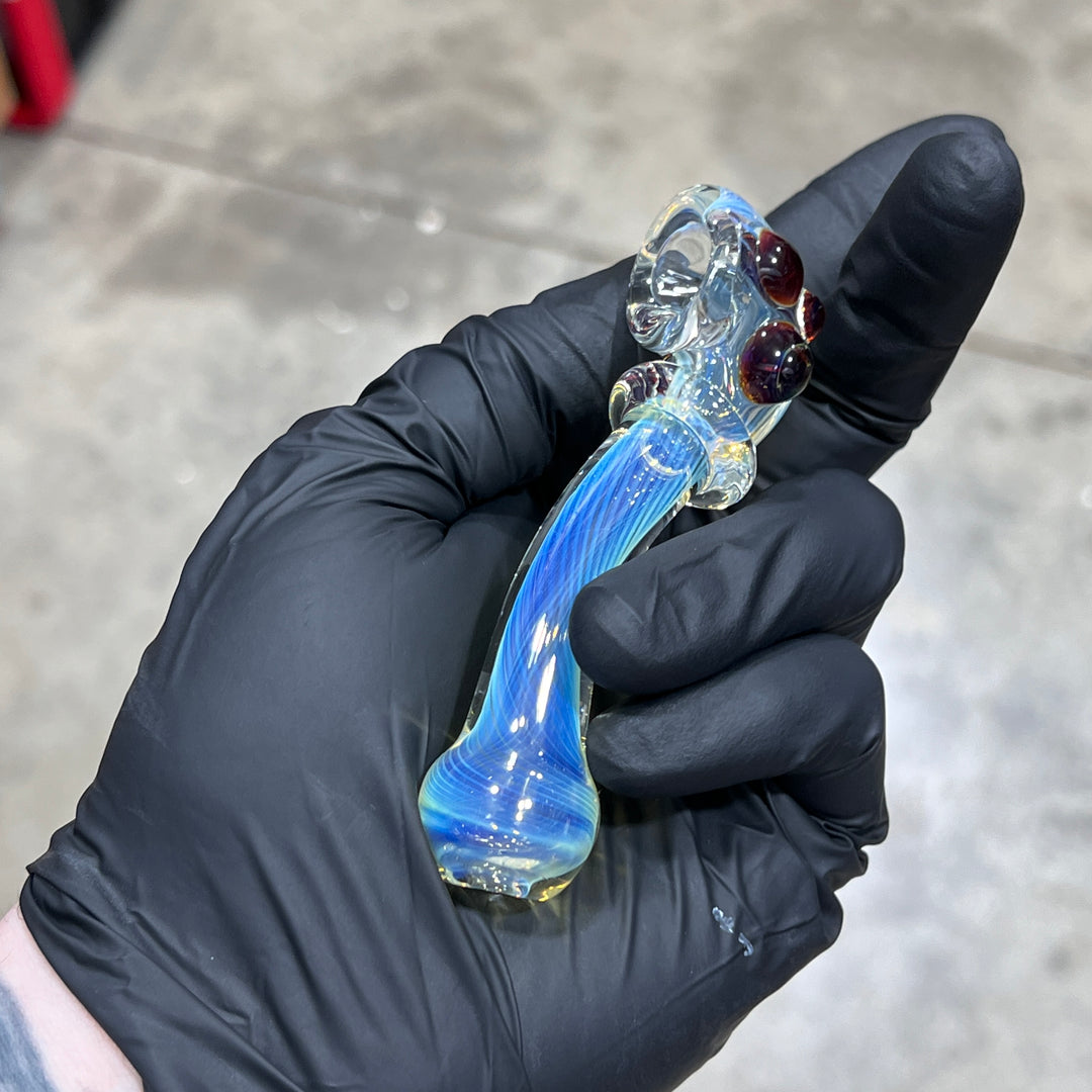 Fumed Linework Sherlock 16 Glass Pipe Boro Lyon   