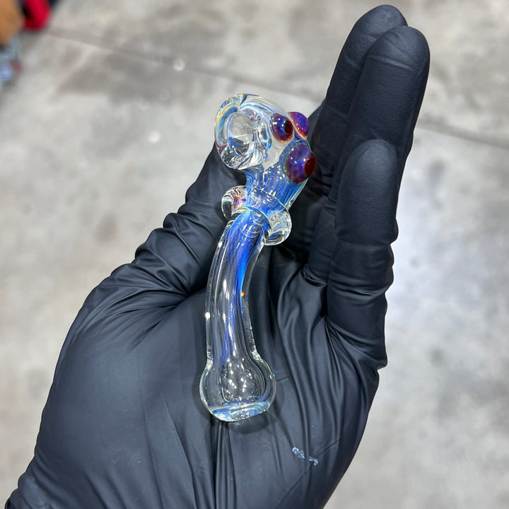 Fumed Line Work Sherlock Glass Pipe Boro Lyon   