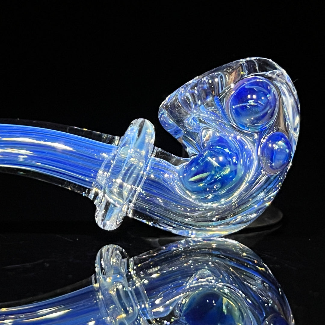 Fumed Line Work Sherlock Glass Pipe Boro Lyon   
