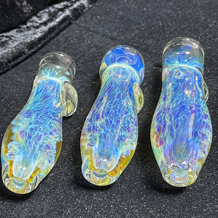 Purple Ghost Chillum Glass Pipe Tako Glass   