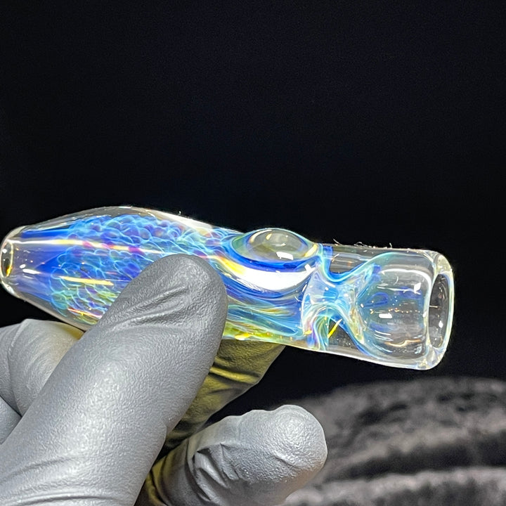 Purple Ghost Chillum Glass Pipe Tako Glass   