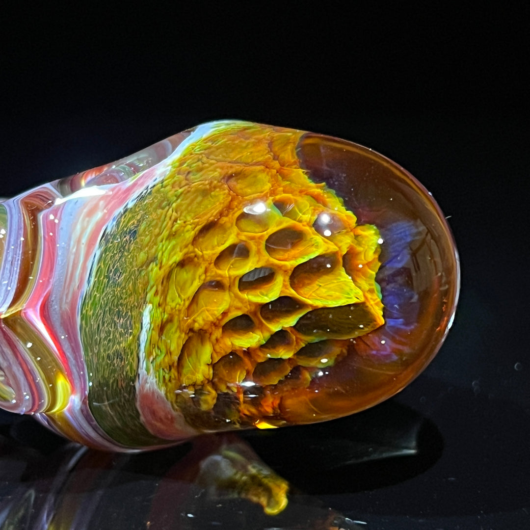 Grand Canyon Alien Brain Honeycomb 3 Glass Pipe Plug a Nug   