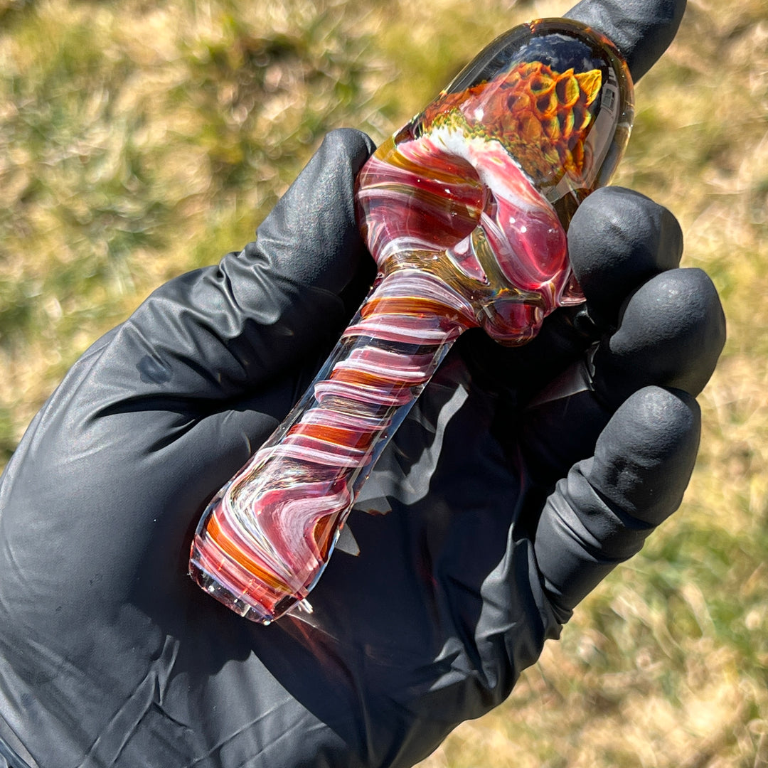 Grand Canyon Alien Brain Honeycomb 3 Glass Pipe Plug a Nug   