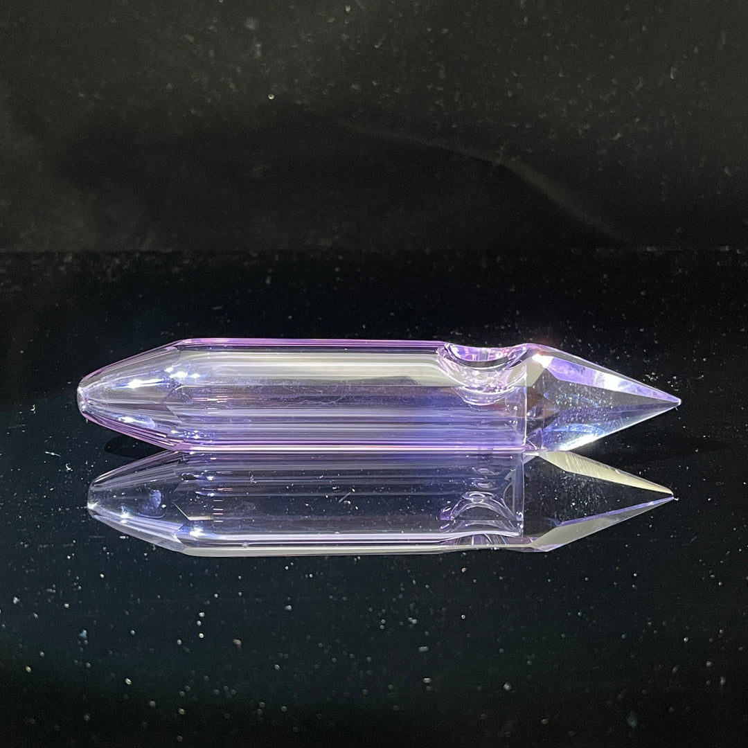 Amethyst Crystal Glass Pipe Glass Pipe TG   