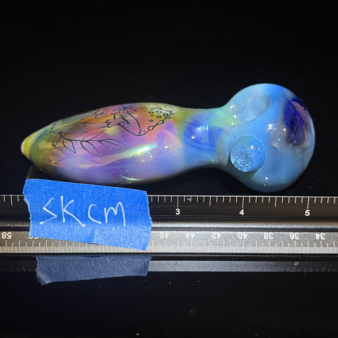 Carved mushroom Pipe 1 Glass Pipe Street Kitty Glass   