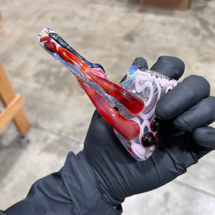 Horned Dichro Hammer 7 Glass Pipe Jeff Cooper   