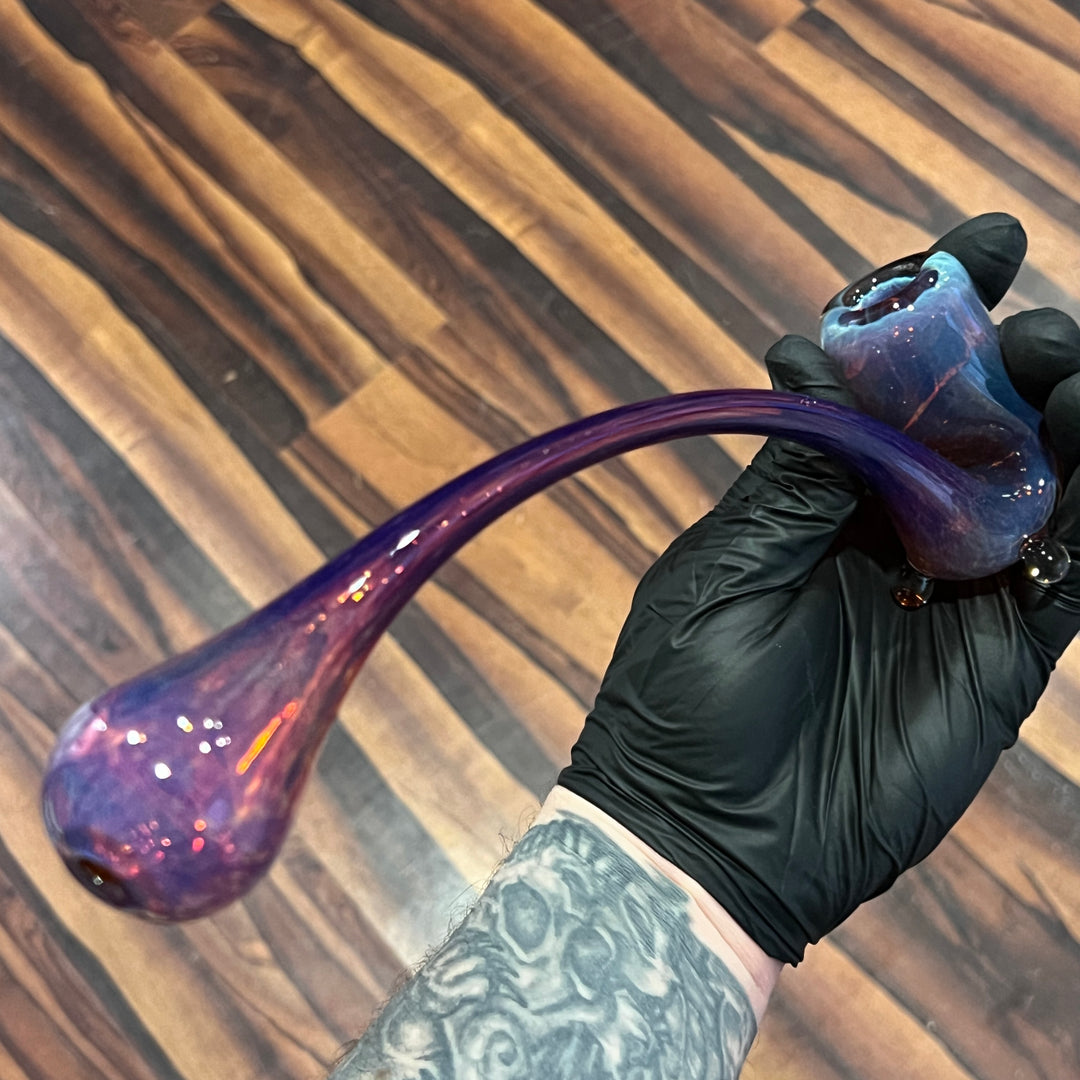 Purple Gandalf Glass Pipe Revlock   