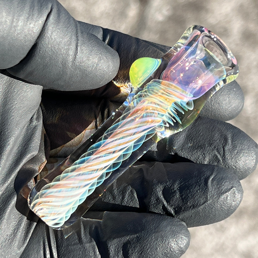 Thick Fume Chillum Glass Pipe Chuck Glass   