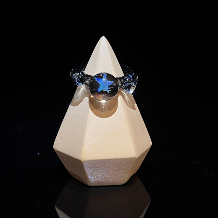 Dichro Star Opal Glass Ring 3 Jewelry Marni420   