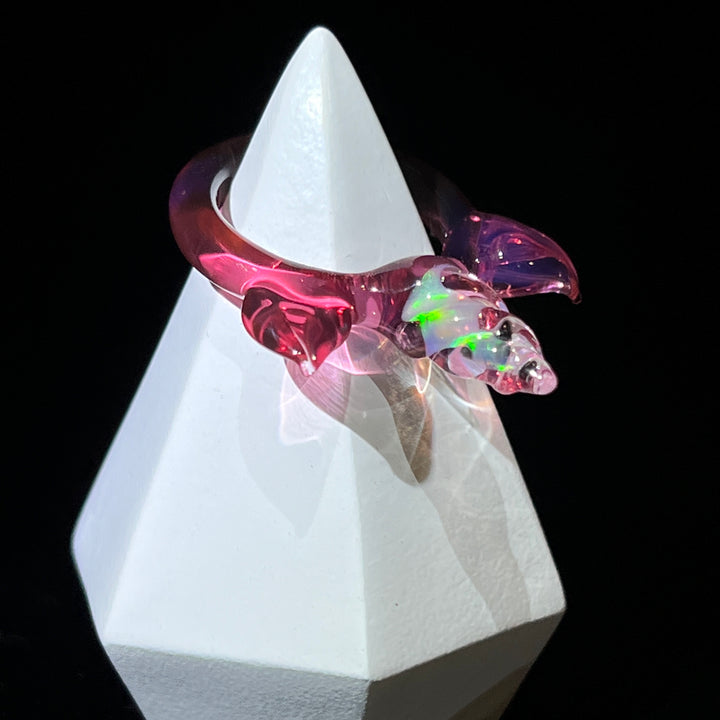 Unicorn Horn Opal Glass Ring Jewelry Marni420   