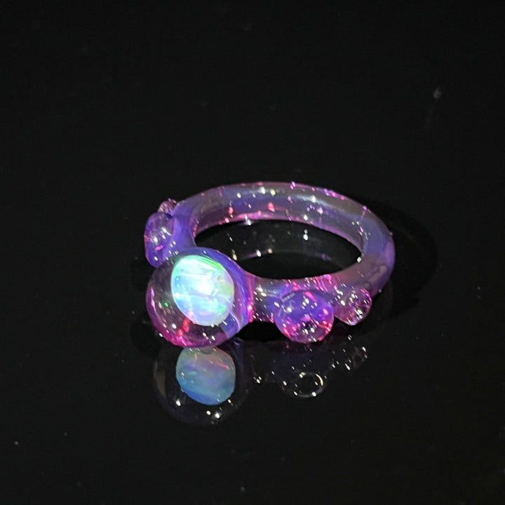 Color Chunky Opal Glass Ring 2 Jewelry Marni420   