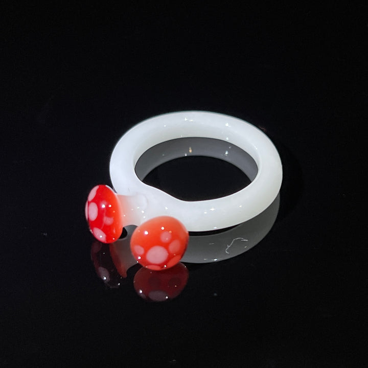 Double Mushroom Glass Ring Jewelry Marni420   