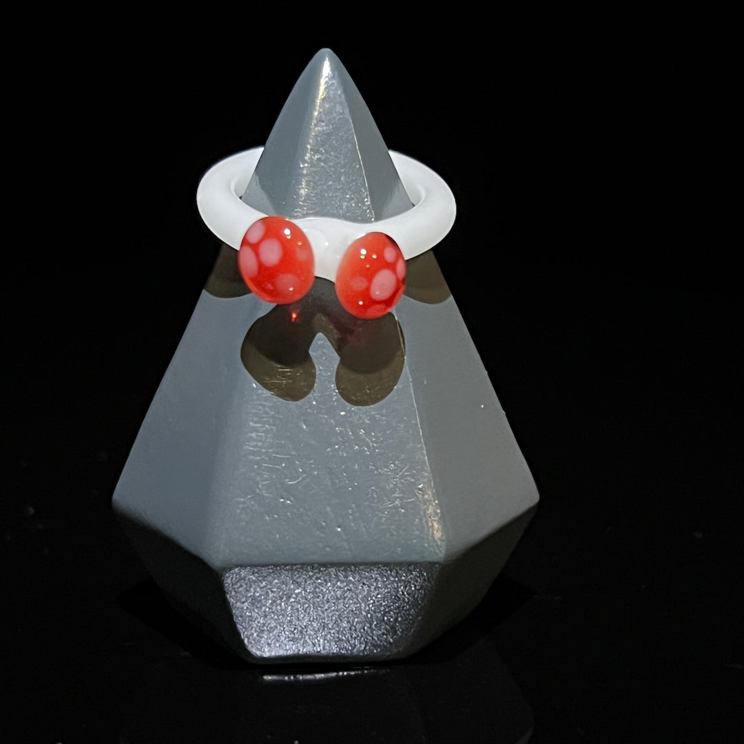 Double Mushroom Glass Ring Jewelry Marni420   