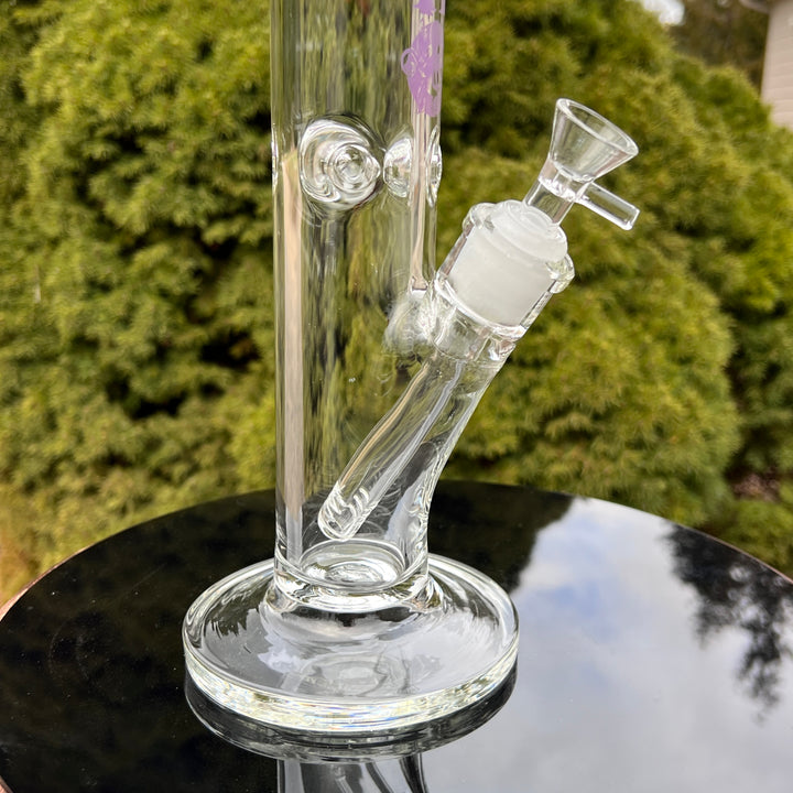 9mm Chunky Straight Bong 12" Glass Pipe TG   