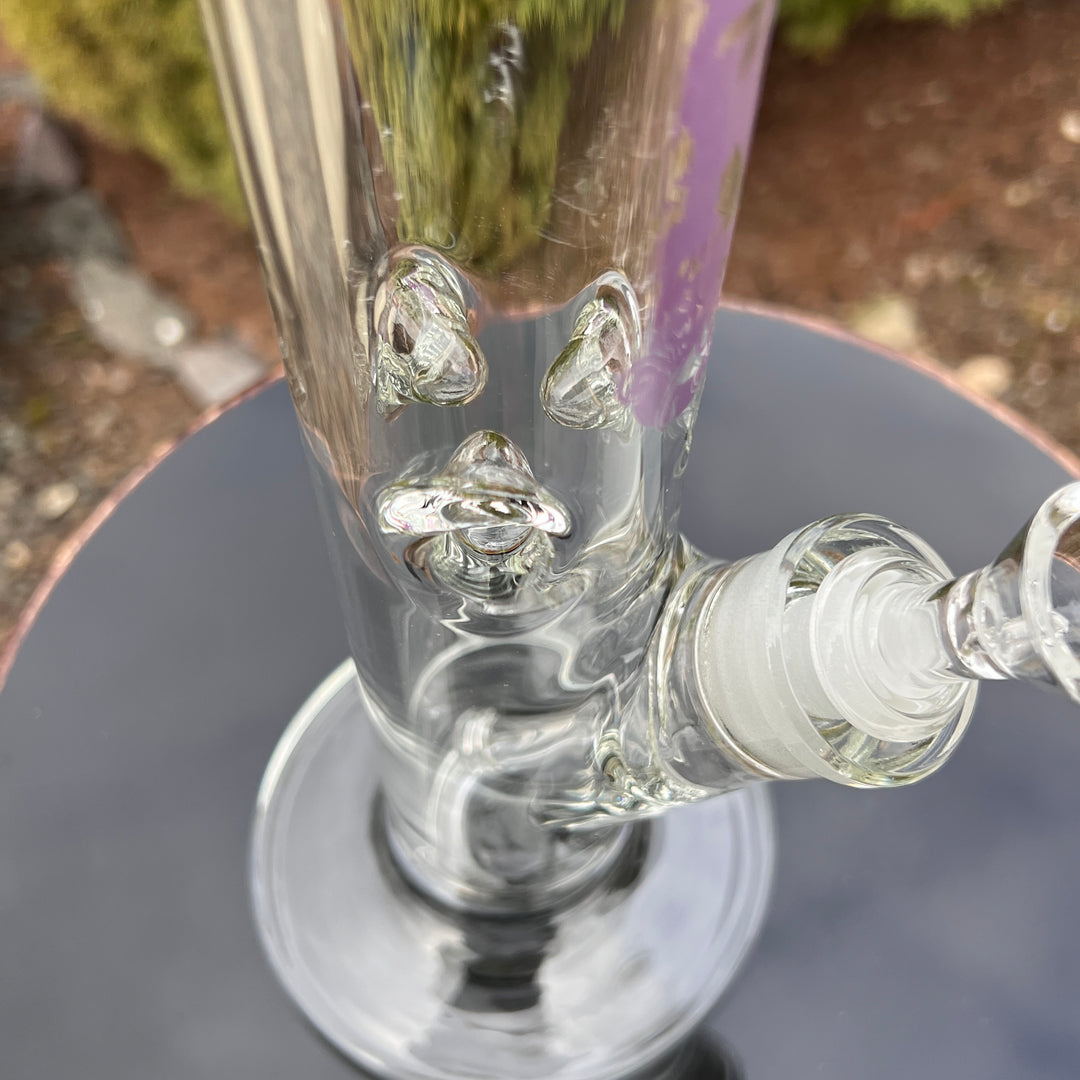 9mm Chunky Straight Bong 12" Glass Pipe TG   