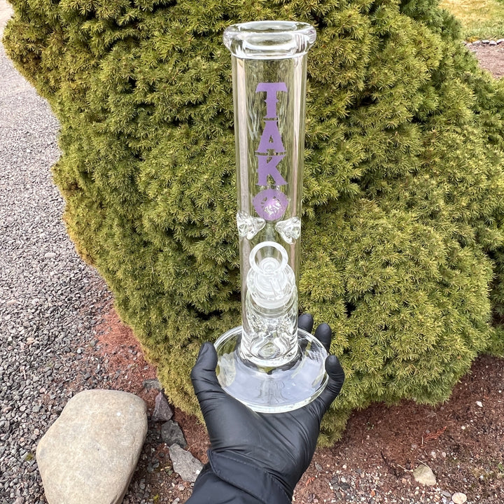 9mm Chunky Straight Bong 12" Glass Pipe TG   