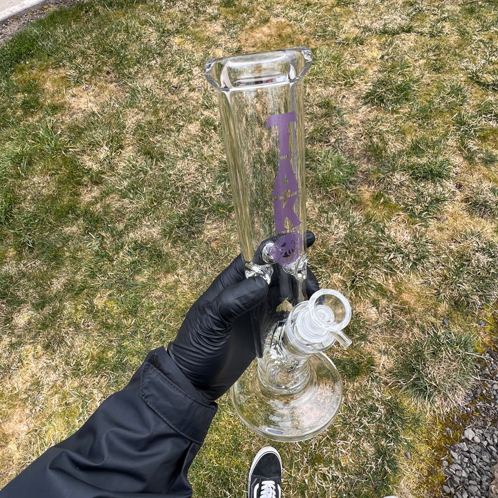 9mm Chunky Straight Bong 12" Glass Pipe TG   