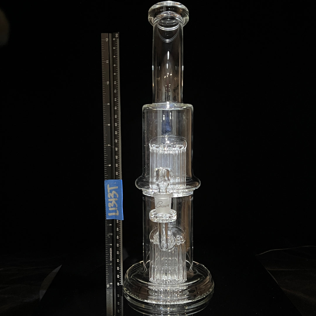 13/13 Arm Flower Tube Bong Water Pipe Leisure Glass   