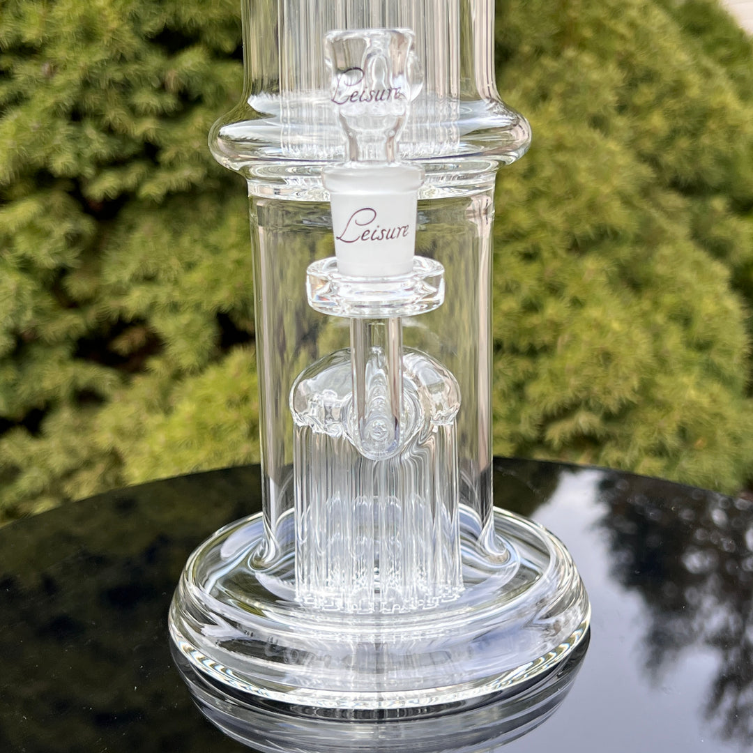 13/13 Arm Flower Tube Bong Water Pipe Leisure Glass   