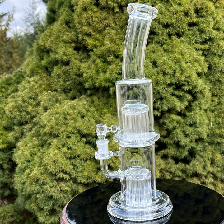 13/13 Arm Flower Tube Bong Glass Pipe Leisure Glass   