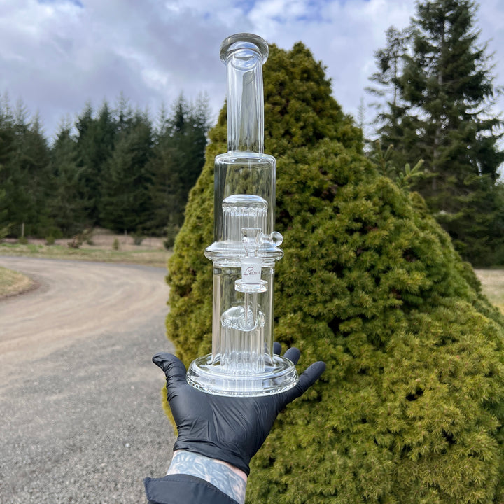 13/13 Arm Flower Tube Bong Glass Pipe Leisure Glass   