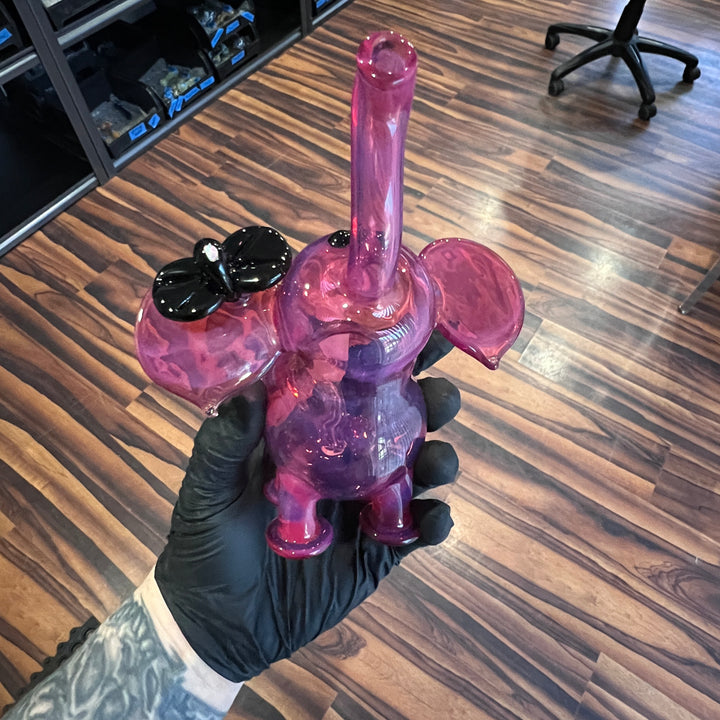 Karmaline Elephant Mini Rig Glass Pipe Flame Princess Glass   