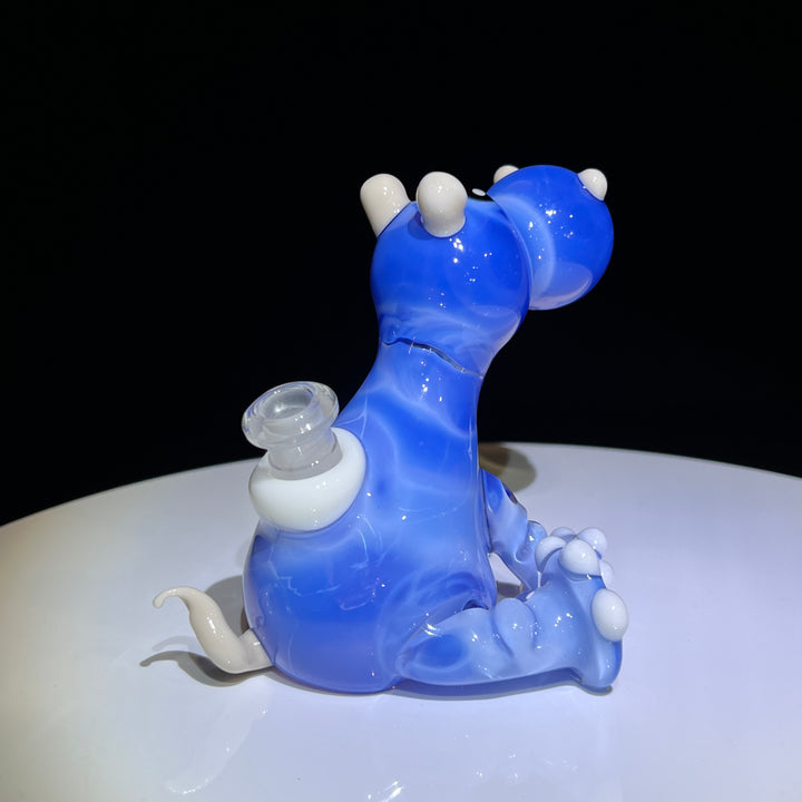 Blue Hippo Rig Glass Pipe Flame Princess Glass   